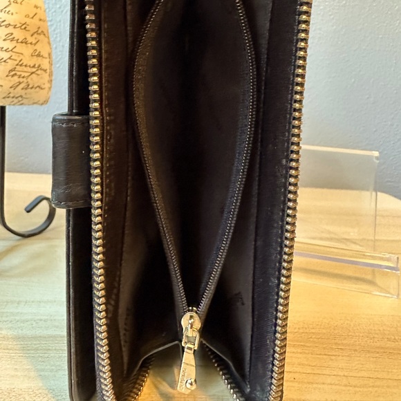 BALDININI LEATHER ZIPPER WALLET. - Picture 7 of 8